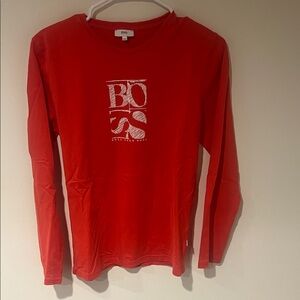 Boss women Red Long Sleeve Tee